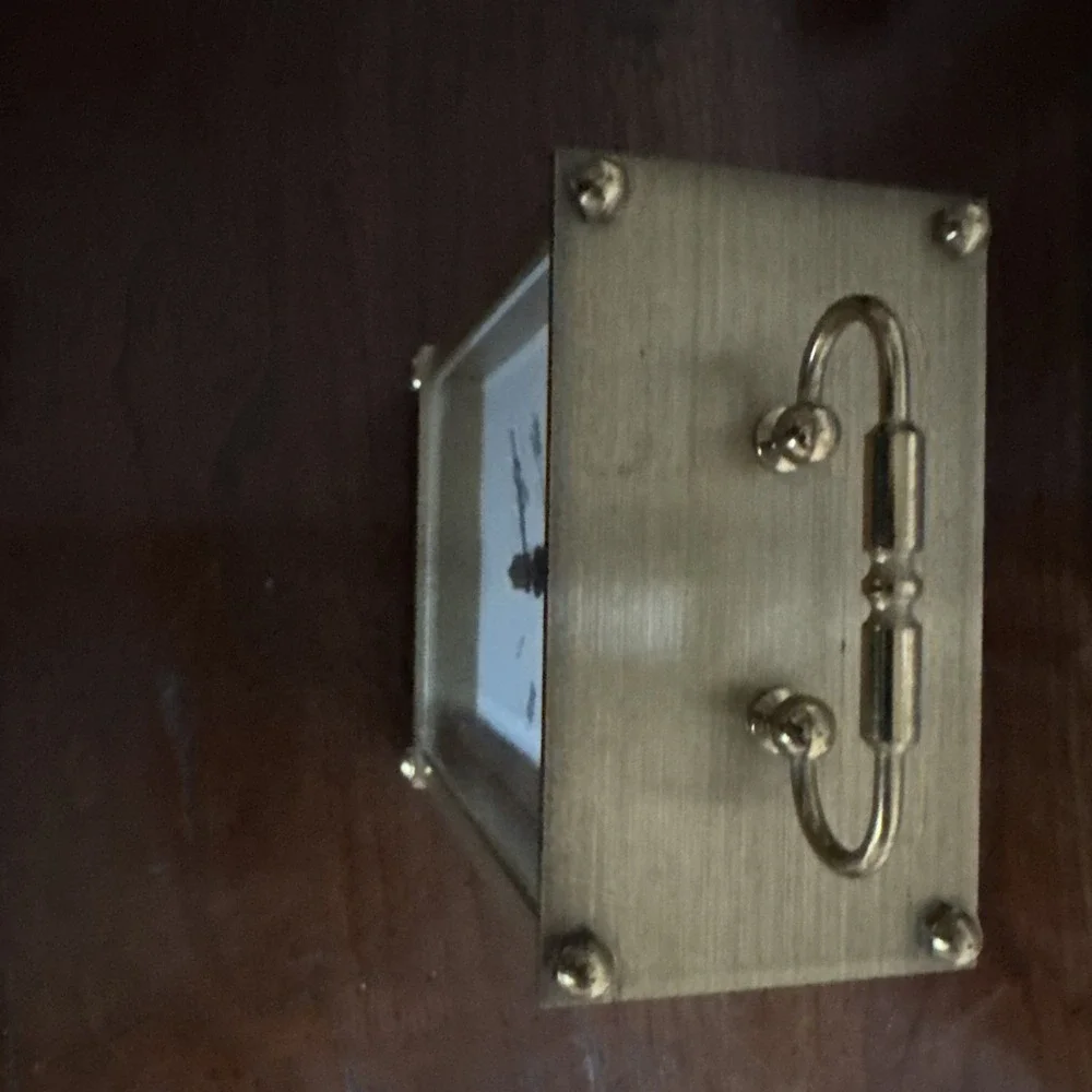 Ridgeway Brass Carriage Clock Quartz Roman Numeral‎ Made In Germany